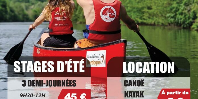 Été 2023 - Vos activités avec Canoë Marsac