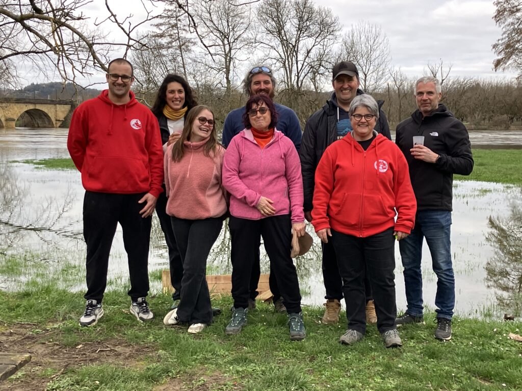 Section Adulte Loisirs sur le Céou 21.02.26 La Section Adulte Loisir Canoë-Kayak au bord de la Dordogne